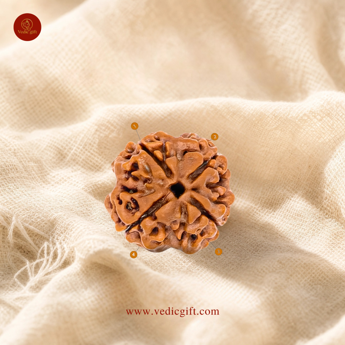 4 Mukhi Nepali Rudraksha