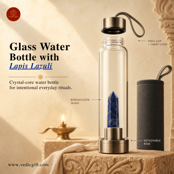 Lapis Lazuli Crystal Water Bottle | 1 Litre