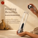 Black Tourmaline Crystal Water Bottle | 1 Litre