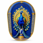 Peacock Pyrite - Handcrafted Decorative Crystal Art Frame for Home & Office